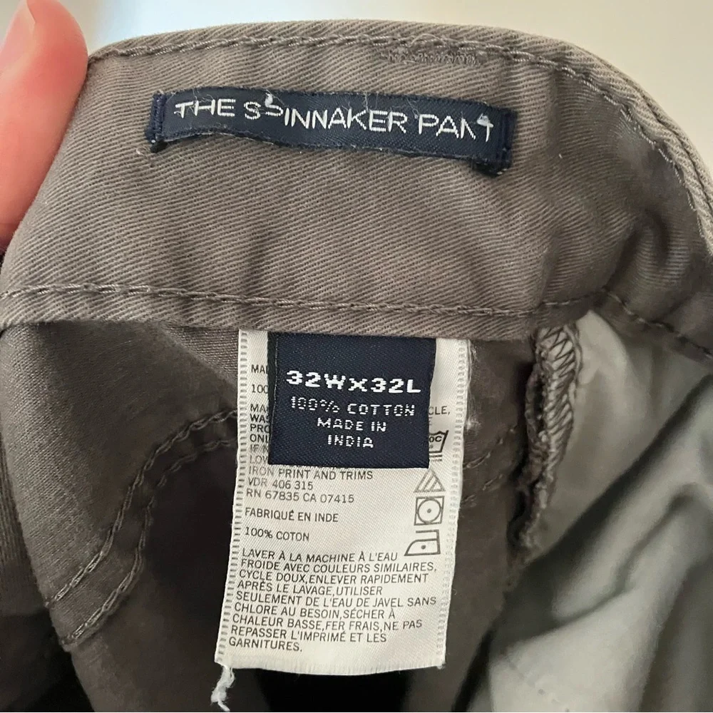 Men’s Nautica Grey Khaki Cotton The Spinnaker Pants size 32 x 32